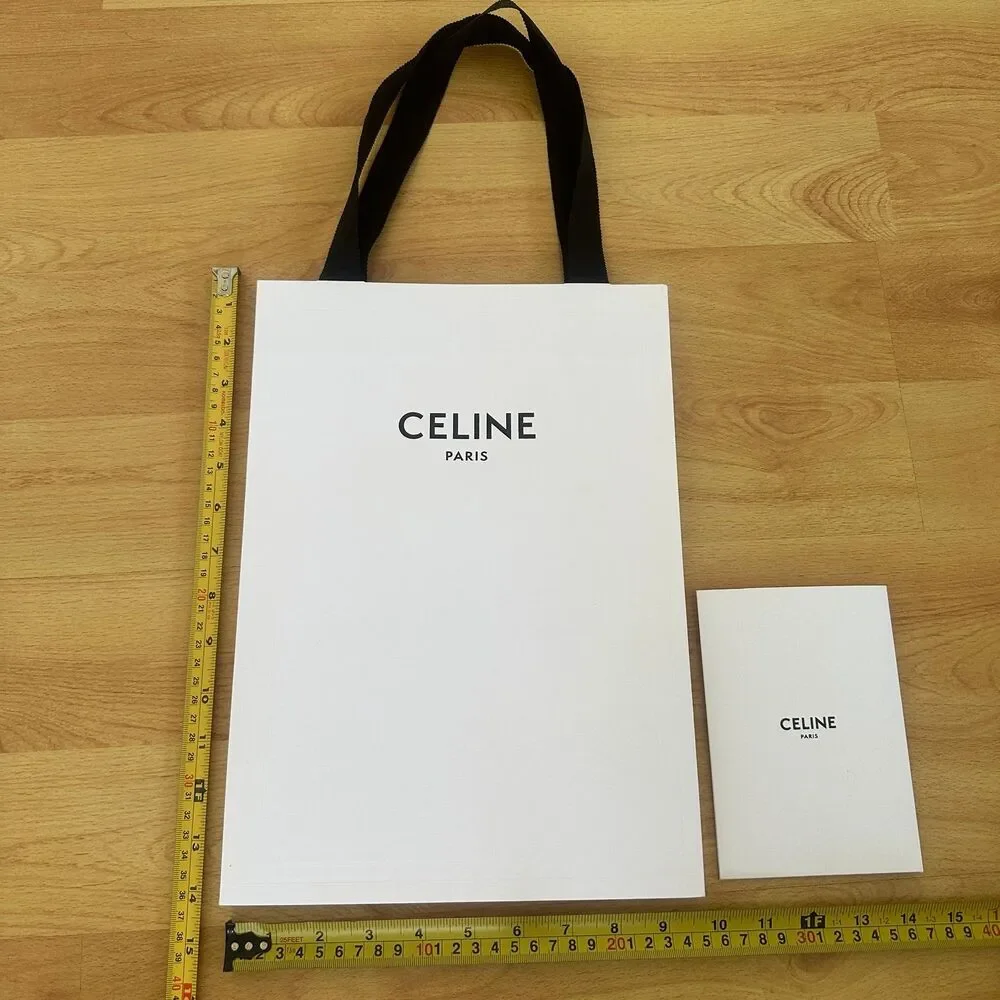 Celine Paper Shopping Bag - white medium, 13.75